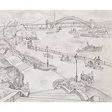 Mildred Williams, New York, c. 1935, graphite on paper