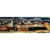 Edwin Fulwider, Mountain Freight, c. 1945, oil on Masonite
