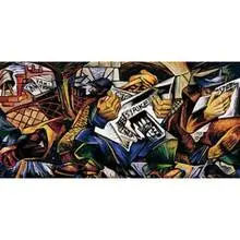Bernece Berkman, Current News, 1937, oil on canvas