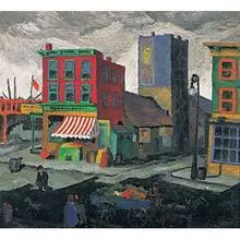 Ethel Spears, Weehawkin Street, New York, c. 1925, oil on canvas