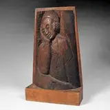 attribution Todros Geller Talmudic, Scholar, carved wood