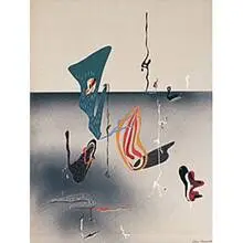 Jean Kendall, Surreal Composition, gouache and pencil on artist board