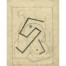 Alexander Corazzo, Group of 4 drawings, one pictured graphite on tissue