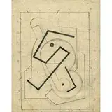 Alexander Corazzo, Group of 4 drawings, one pictured graphite on tissue