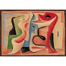 Alexander Corazzo, Untitled (Abstraction), c. 1937, crayon on paper
