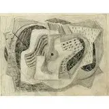 Alexander Corazzo, Group of 8 drawings, one pictured graphite on tissue