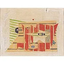 Untitled by Alexander Corazzo, c. 1940, colored pencil on tissue, sold May 2001
