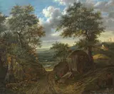 Patrick Nasmyth, Country Road, bearing signature and date, oil on cradled panel, 45 x 60 cm. (17 11/16 x 23 5/8 in.)