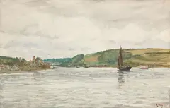 Ra Rws Charles Napier Hemy, St Mawes Creek, Cornwall