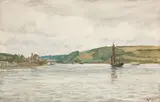 Ra Rws Charles Napier Hemy, St Mawes Creek, Cornwall