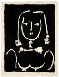 Buste blanc sur noir by Pablo Picasso, 1949, Lithographie auf Velin, sold May 2011