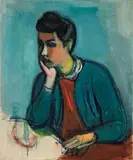 Rudolf Levy, Bildnis Nanda (Florenz), 1941, Öl auf Leinwand. Doubliert