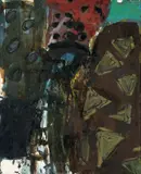 Markus Lüpertz, Drück dich doch verständlich aus!“ (Aus: Alice im Wunderland), 1980, Öl auf Leinwand
