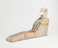 Lothar Fischer, Große Sphinxbüste, 1977, Terrakotta, bemalt