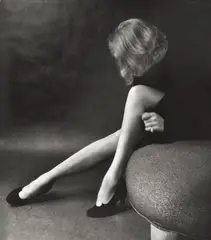 Milton H. Greene, Marlene Dietrich, 1952, Vintage. Silbergelatineabzug mit Gouache