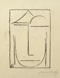 Kopf by Alexej von Jawlensky, 1921, Lithografie auf Papier, sold Nov 2012