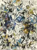 Rolf Cavael, No 76/Ap2, 1976, Öl auf Leinwand