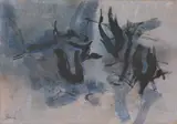 Conrad Westpfahl, Schwebendes Grau, 1959, Öl auf Leinwand