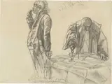 Adolph von Menzel, Studie zu Heinrich von Kleist: „Der zerbrochene Krug“. (Vor) 1877
