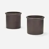 Architectural Pottery, Planters, pair, c. 1965, glazed earthenware