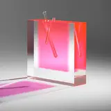 Shiro Kuramata, Flower vase #3, 1989, acrylic, glass