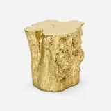 Phillips Collection, Log occasional table from the Collection of Jim Carrey, c. 2005, gold leaf, resin