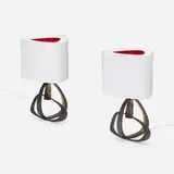 Hervé van der Straeten, Volubile PM 321 table lamps from the Collection of Jim Carrey, pair