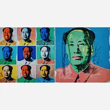 Mao (Invitation card) by Andy Warhol, sold May 2018