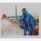 John Baldessari, Hitch-hiker (Splattered Blue)
