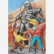 Niños Entre Judas by Desiderio Hernández Xochitiotzin, Mexico, sold May 2018