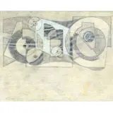 Alexander Corazzo, Group of 4 drawings, one pictured graphite and gouache on paper and tissue