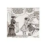 J.R. Williams, Born Thirty Years Too Soon, ink on artist board