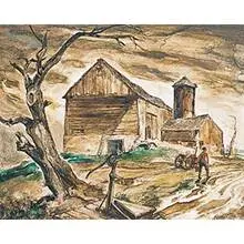 Henry Clarence Pitz, November, tempera on board