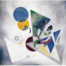 Untitled by Hilla Rebay, 1945, oil on canvas, sold May 2001