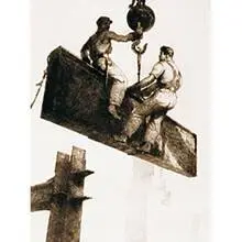 Sky Riders by James  Allen, etching on paper, sold May 2001