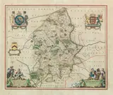 Staffordiensis Comitatus Vulgo Stafford Shire, 412 x 504mm, [Amsterdam, 1646] by Staffordshire [Blaeu (Willem and Joannes)], offered Apr 2019