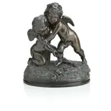 Charles Cumberworth, bronze figure group of wrestling putti, bronze