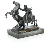 Friedrich Gornik, bronze group of a cowboy, bronze