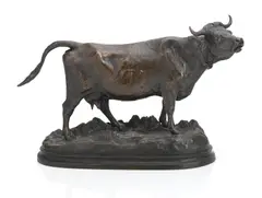 Isodore Bonheur, Bronze model of a cow, Bronze