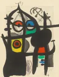 Joan Miró, La captive, 1969, Farbradierung, Aquatinta und Carborundum auf Velin