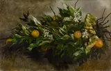 Hermione von Preuschen, Apfelsinenzweige, 1882, Öl auf Leinwand