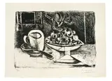 Nature morte au compotier by Pablo Picasso, 1945, Lithographie auf Velin, sold Nov 2009