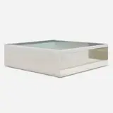 Joseph D'Urso, Low rolling table, model 6048T, 1981, stainless steel, safety glass