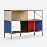 ESU 200-C by Charles and Ray Eames, 1950, birch plywood, laminate, zinc-plated steel, enameled masonite, rubber, sold Jul 2024