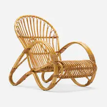 Dirk van Sliedregt, Lounge chair, rattan
