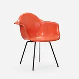 DAX by Charles and Ray Eames, 1950, molded fiberglass, enameled steel, rubber, sold Apr 2024