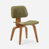 Charles and Ray Eames, Early DCW, 1945, ash plywood, leather, rubber