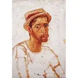 Sarkis Sarkisian, Untitled (Portrait), oil on board
