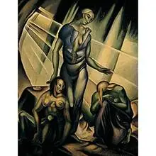 Untitled by Clarence Carter, 1927, oil on artist board, sold May 2001