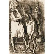 Alton Pickens, Two Figures, etching on paper